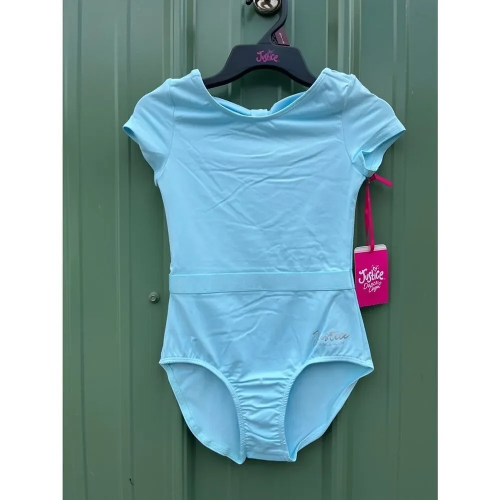 Justice Capsleeve Ballet Leotards With Ribbon Size S 7/8